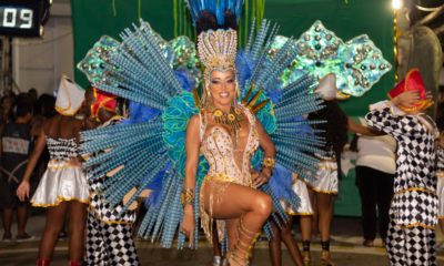 Rainha pé-quente: Duas escolas de samba em que Mulher Abacaxi reinou sobem de grupo: 'Estou em êxtase' (Foto: Divulgação)