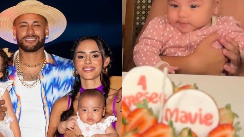 Filha de Neymar Jr e Bruna Biancardi ganha festinha de mesversário