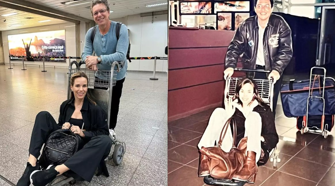 Boninho e Ana Furtado