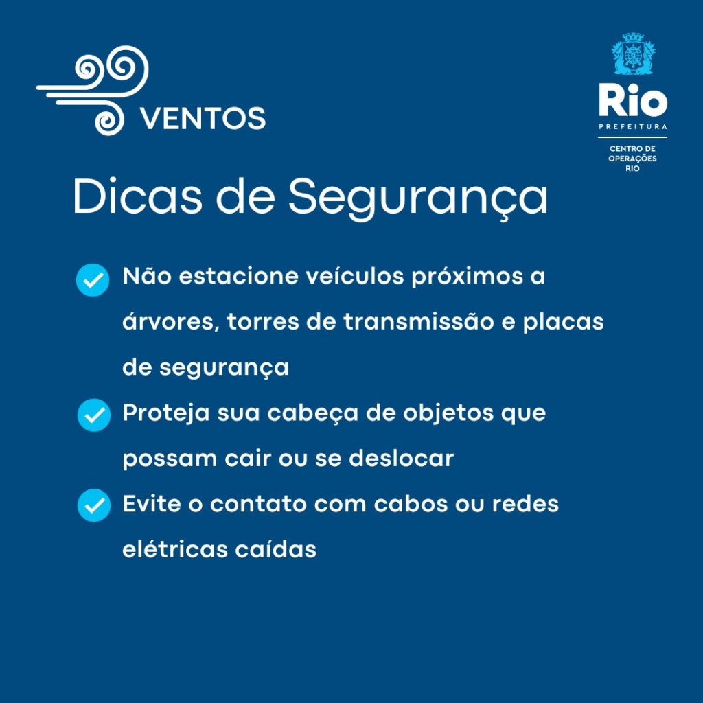 Dicas de segurança em caso de chuva forte no Rio