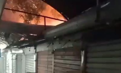 Incêndio em camelódromo em Nova Iguaçu