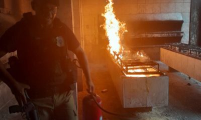 Incêndio em igreja no Centro do Rio