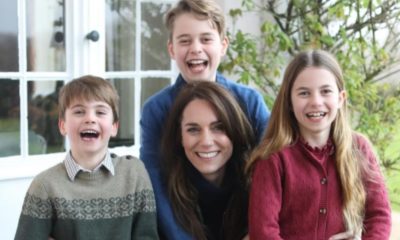 Kate Middleton com os filhos em foto alterada