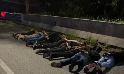 Milicianos presos na Avenida Brasil