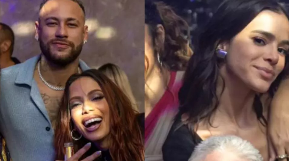 Neymar e Bruna Marquezine na festa de aniversário de Anitta