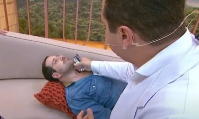 Paulo Mathias descobre nódulo durante exame ao vivo no SBT