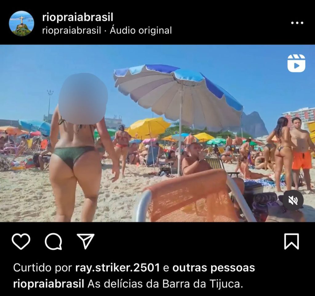Perfil expõe mulheres de biquíni em praias do Rio de Janeiro