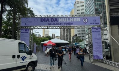 Evento Dia da Mulher, no Largo da Carioca