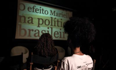 Filme em homenagem à Marielle é exibido no Centro do Rio (Foto: Divulgação)
