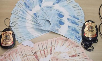 PF apreende dinheiro falso com jovem de 18 anos, em Itaboraí