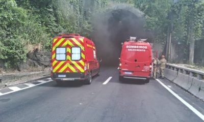 Túnel Zuzu Angel é interditado em ambos os sentidos, na Zona Sul do Rio (Foto: Divulgação/ COR)