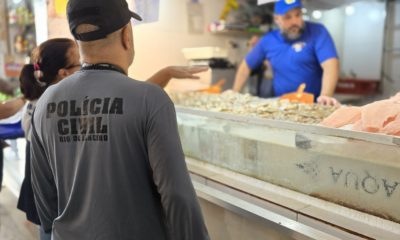 Fiscalização no comércio de pescado