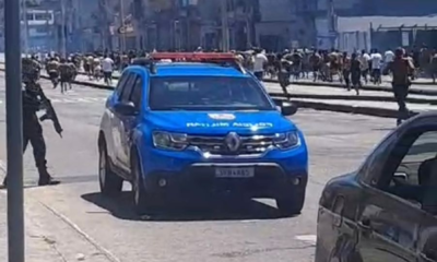 Torcedores de Fluminense e Botafogo brigam antes do clássico no Maracanã