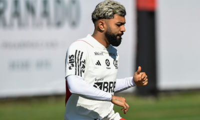 Gabigol. Treino do Flamengo (FOTO: Marcelo Cortes/Flamengo)