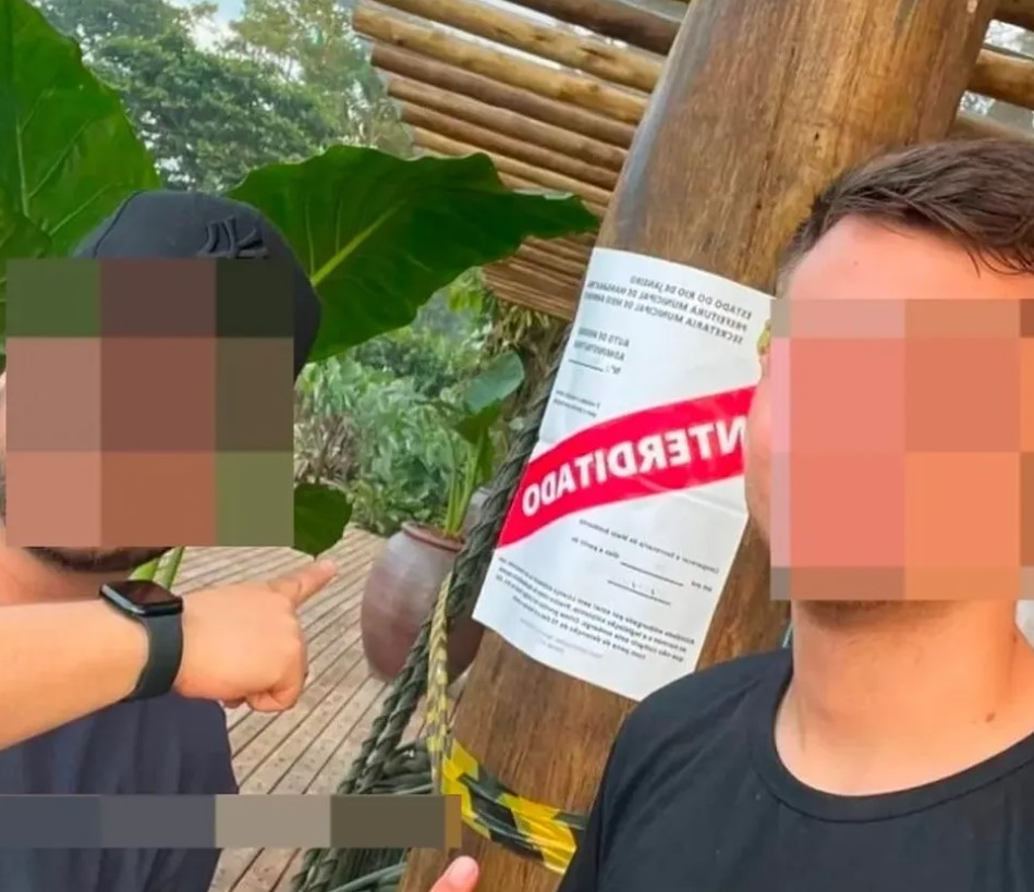 Lago artificial interditado na casa de Neymar em Mangaratiba