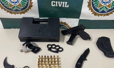 Apreensão feita com falso policial no Rio