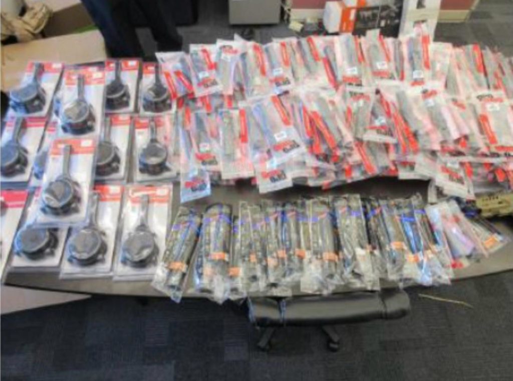 Armas apreendidas em Miami, nos Estados Unidos, em ação contra o tráfico internacional de armas