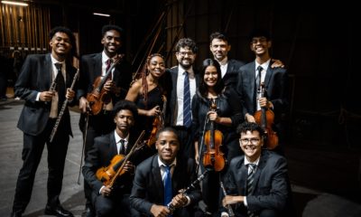 Grupo de músicos da Orquestra Petrobras Sinfônica