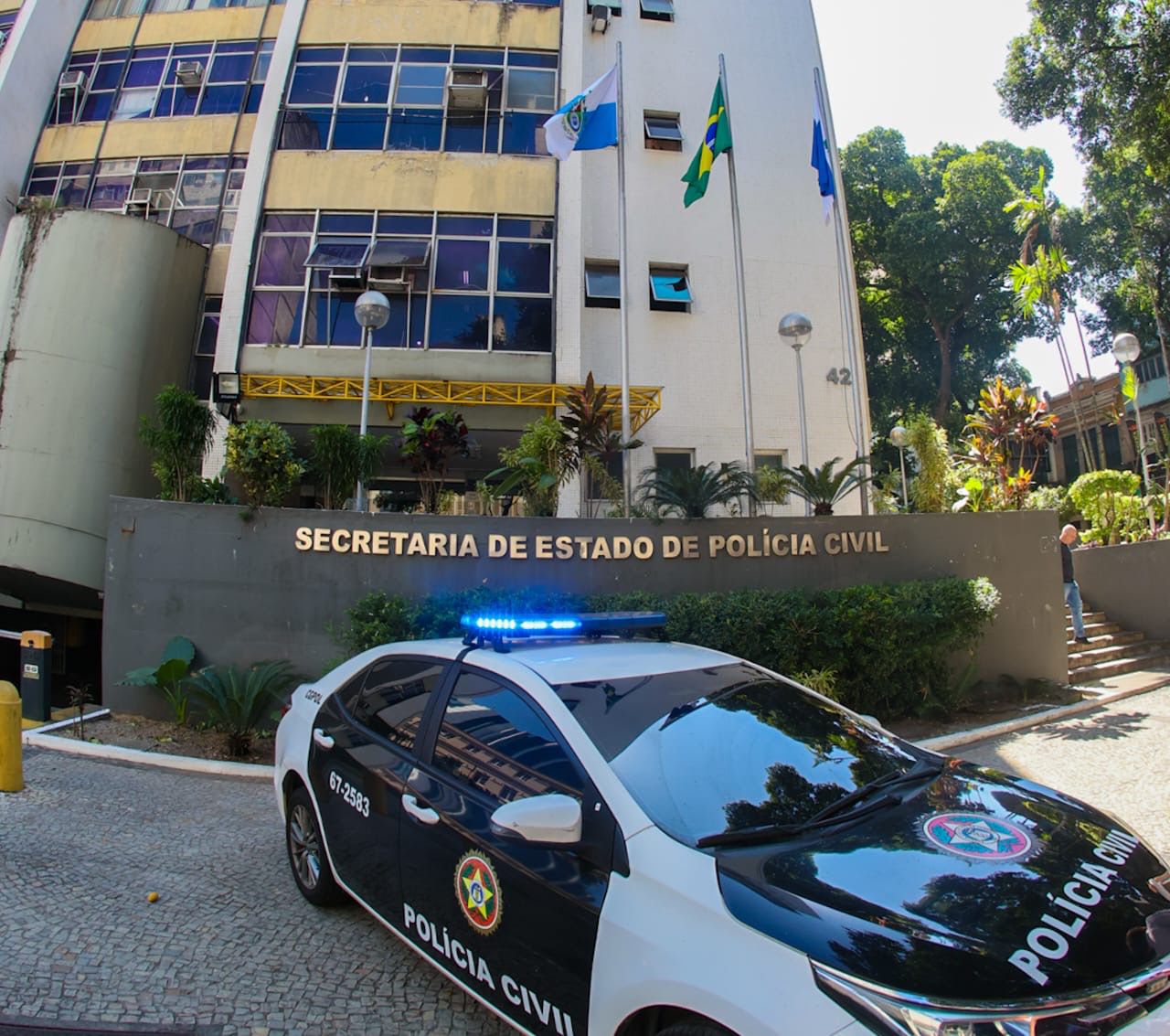 Sede da Secretaria de Estado de Polícia Civil, no Centro do Rio.