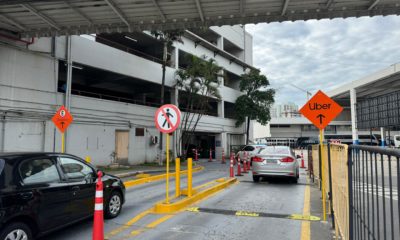 Entrada de carros na Rodoviária do Rio causa transtornos aos motoristas.