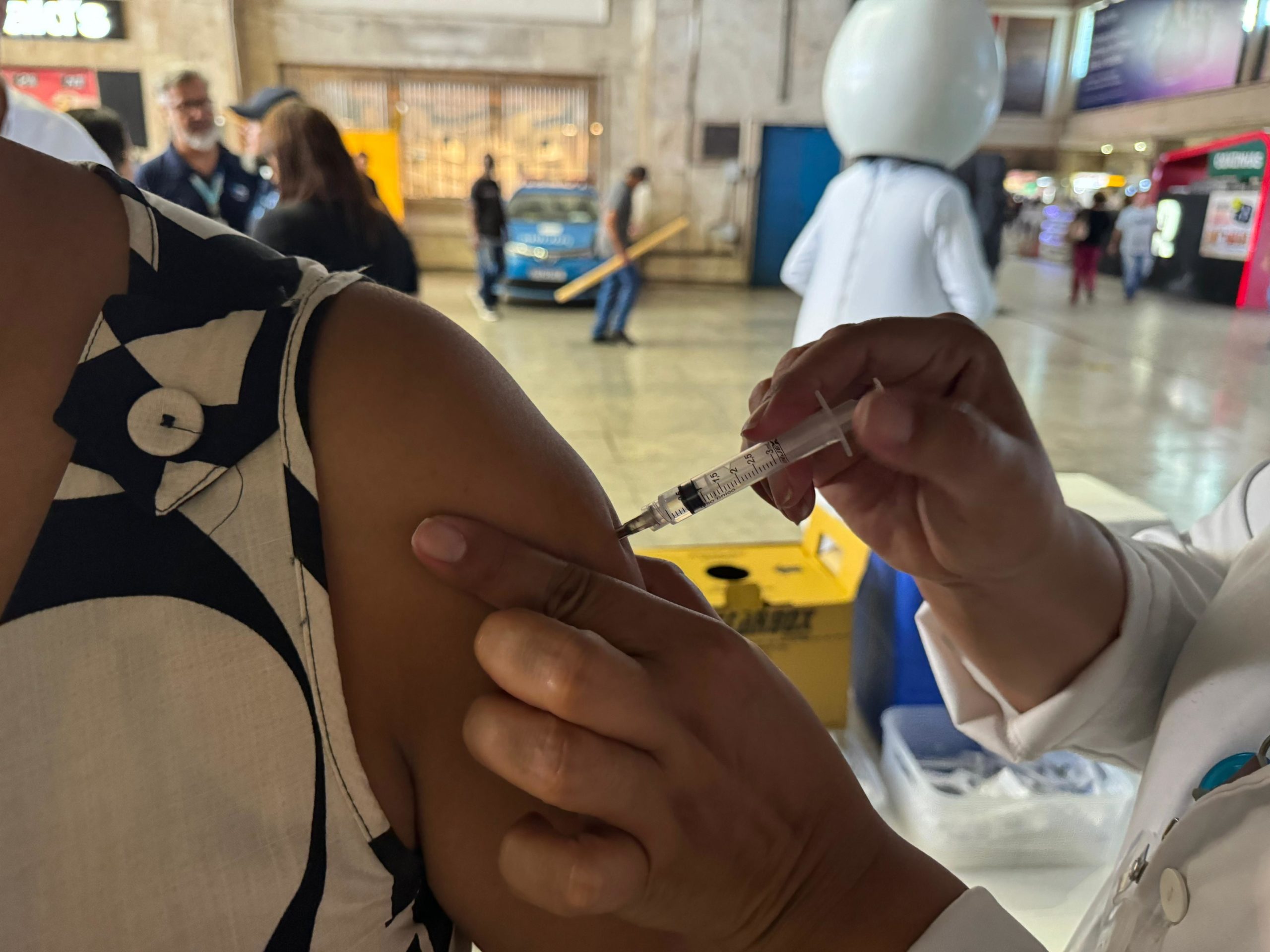 Vacinação contra a gripe.