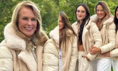 Helô Pinheiro ao lado da família