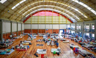 Centro Estadual de Treinamento Esportivo, no bairro Menino Deus, se tornou abrigo em Porto Alegre