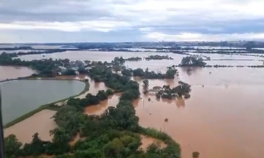 Alagamento no Rio Grande do Sul.