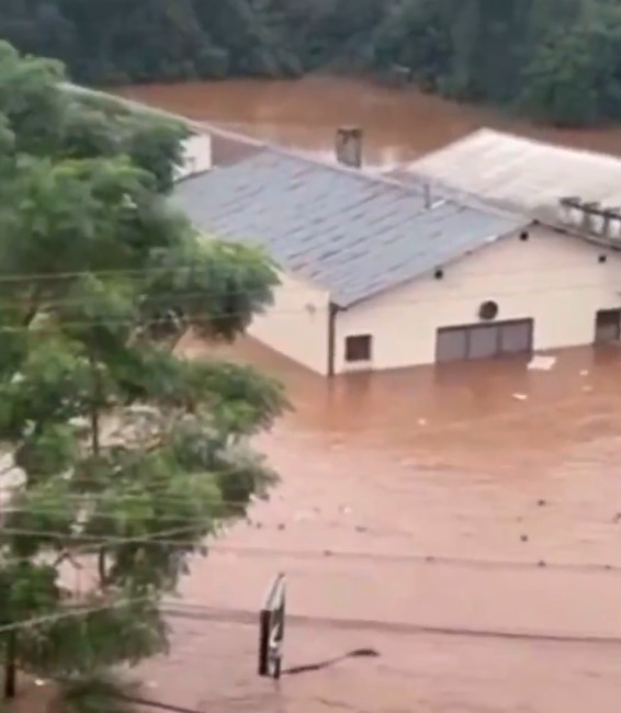 Temporal causa estragos no Rio Grande do Sul.