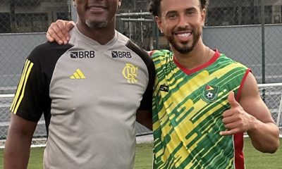 Seleção da Guiana com o Flamengo