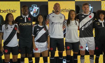 Lançamento do patrocínio da Betfair com o Vasco (Foto: Wellington Campos/Super Rádio Tupi)