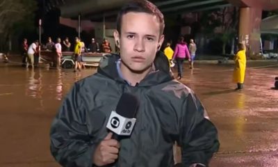 Jornalista da Globo é xingado em cobertura no RS