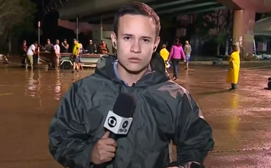 Jornalista da Globo é xingado em cobertura no RS