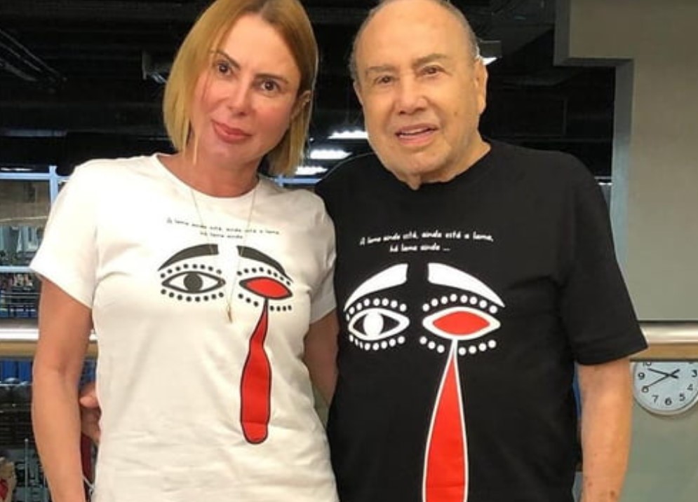 Stenio Garcia e a esposa.