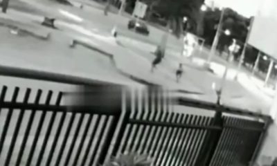 Vídeo mostra personal morto em assalto sendo baleado por bandido