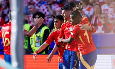 Espanha x Croácia (Foto: Divulgação/Twitter/@SEFutbol)