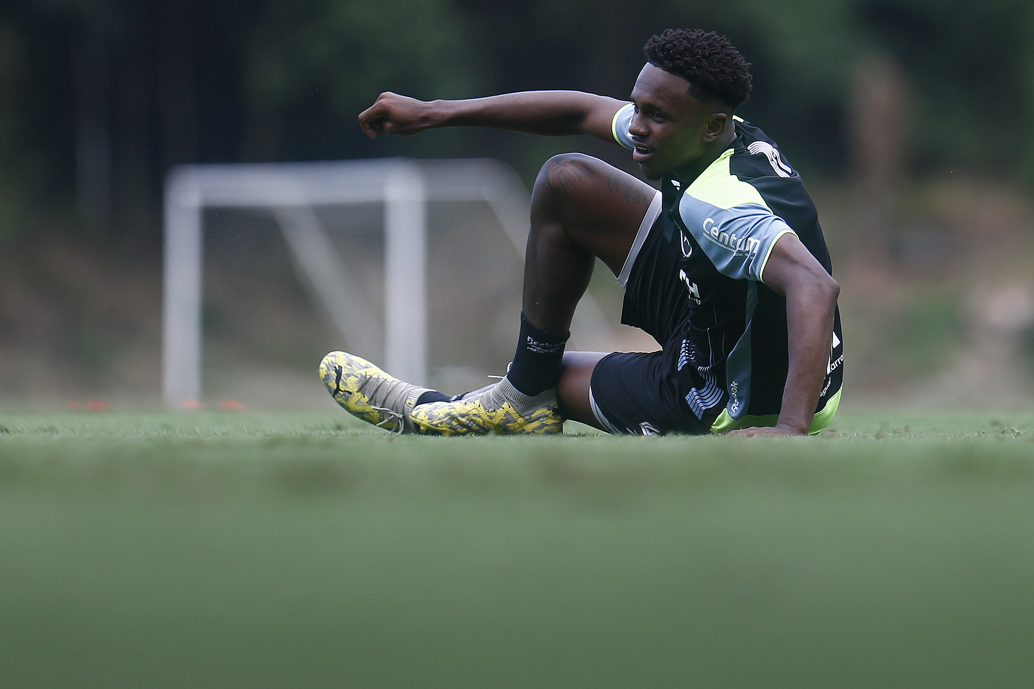 Jeffinho. Treino do Botafogo (Foto: Vitor Silva/Botafogo)