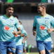 Lucas Paquetá e Bruno Guimarães. Treino da Seleção Brasileira (Foto: Rafael Ribeiro/CBF)