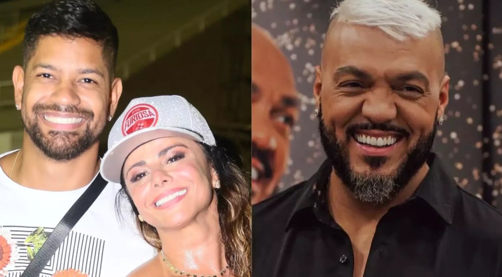 Belo, Viviane Araújo e o atual marido da famosa