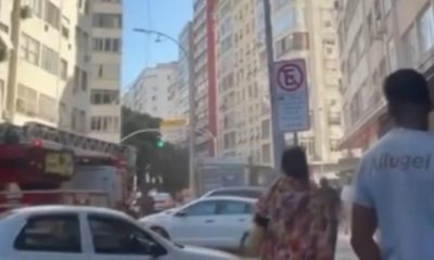 Hotel pega fogo em Copacabana