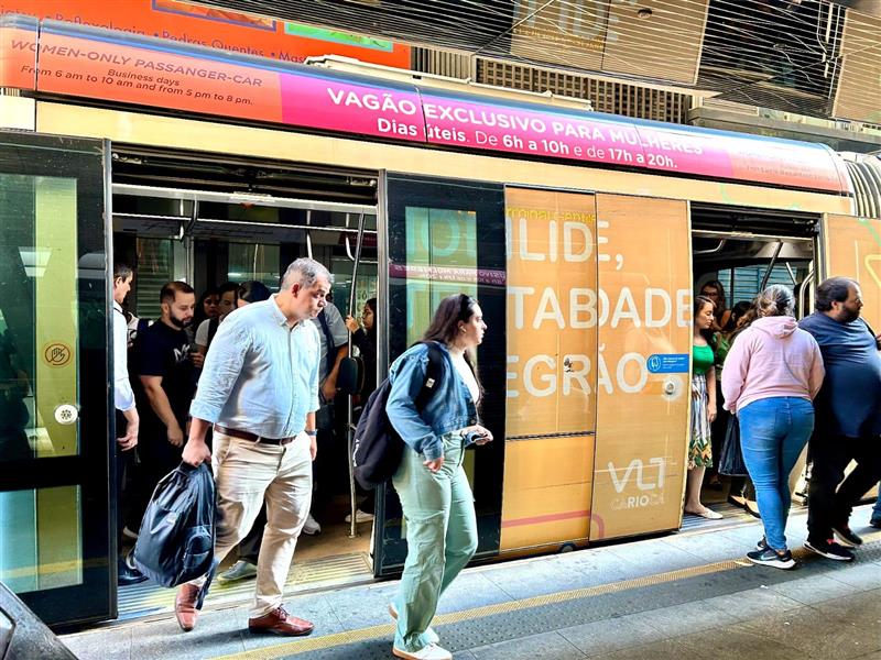 VLT passa a contar com vagão feminino.
