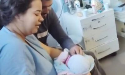 Bebê Isabela reencontra os pais após se sequestrada