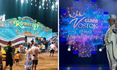 Circos Robatiny e Vostok desembarcam na Barra da Tijuca.