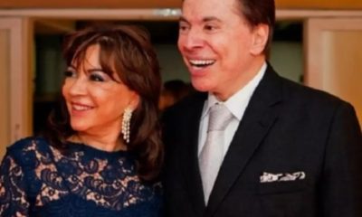 Silvio Santos e Íris Abravanel.
