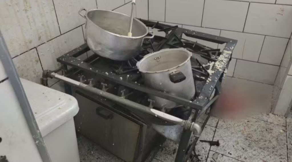 Panela de pressão explode e deixa feridos em escola da Zona Norte do Rio.