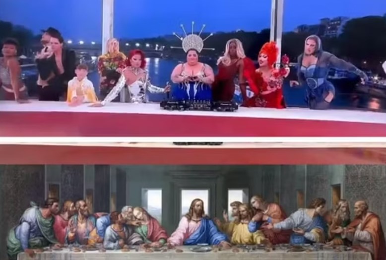 'Santa Ceia' durante abertura das Olimpíadas de Paris