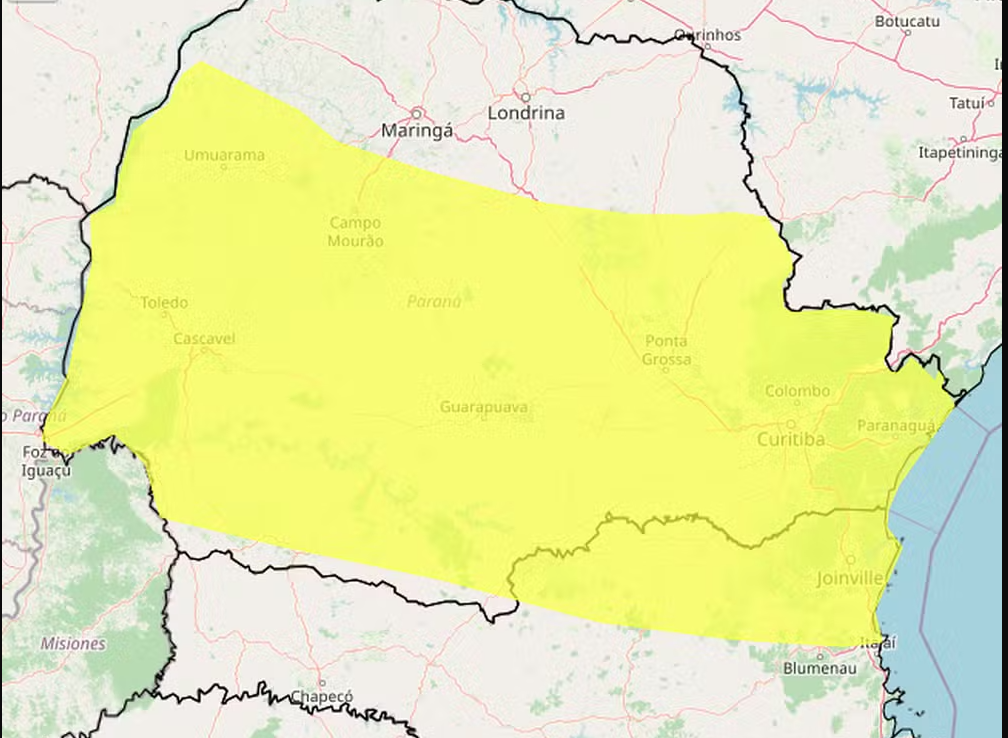 Chuva moderada em Curitiba pode surpreender com temperaturas drásticas! Fique preparado!