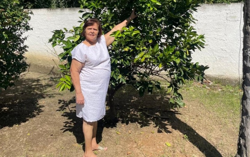 Foto de Lindaura de Souza Falicios, a idosa arrastada por um carro de aplicativo em Campo Grande