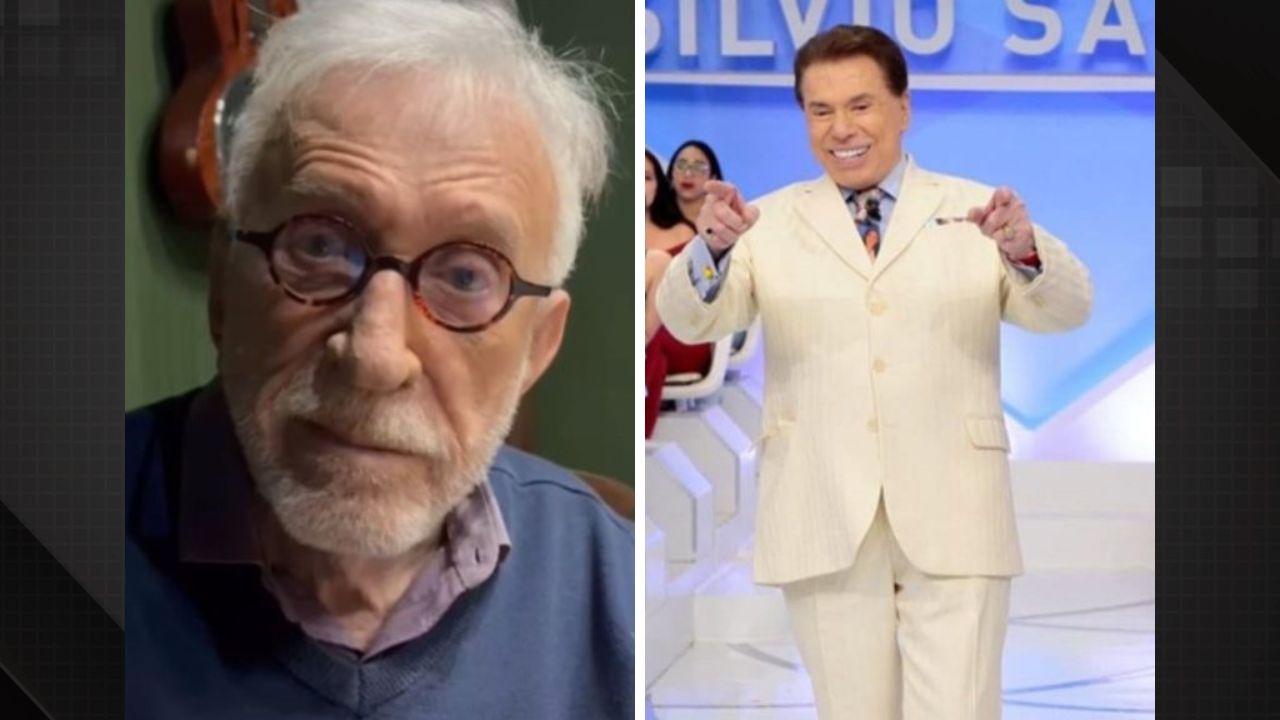 Moacyr Franco e Silvio Santos.