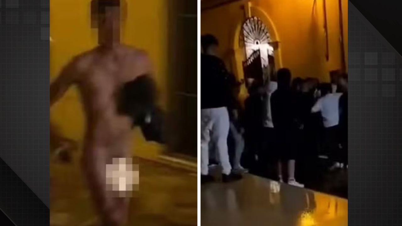 Turista é linchado após correr pelado na rua.